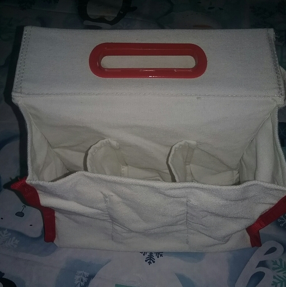 NWT Canvas Tailgating Bottle Caddy - Picture 3 of 5
